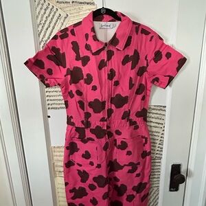 Rachel Antonoff Pink and Brown Jumpsuit